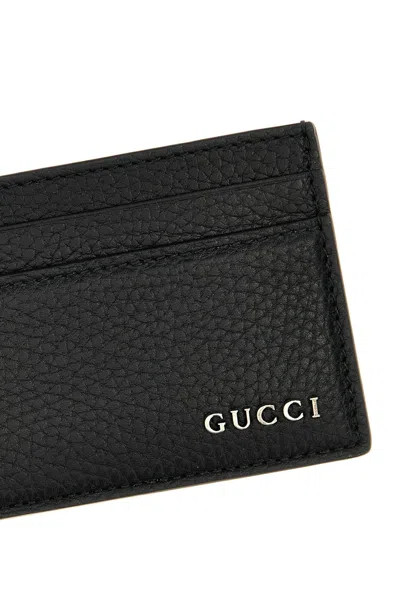 Shop Gucci Men Logo Card Holder In Black