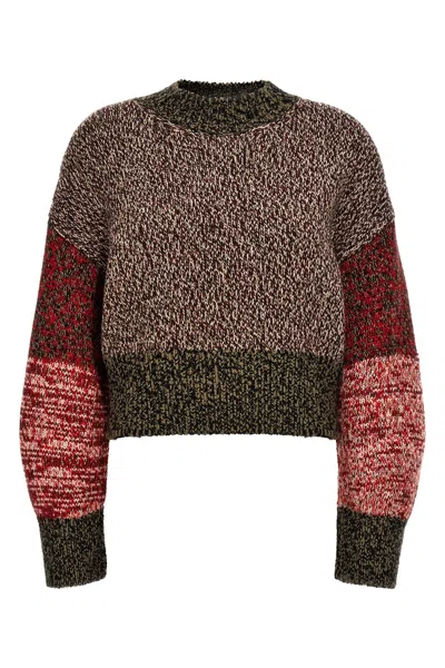 Shop Loewe Women Mouliné Wool Sweater In Multicolor