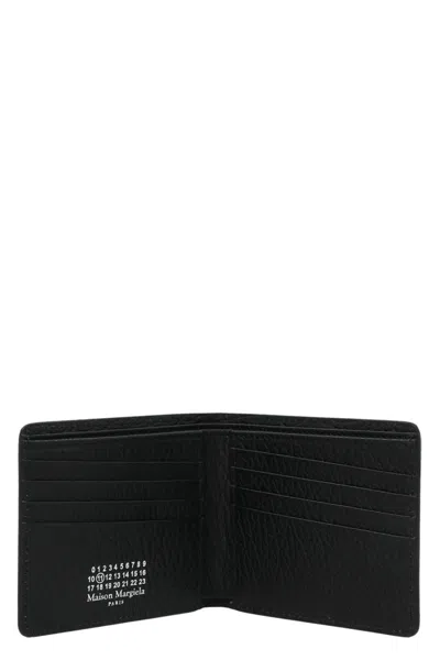 Shop Maison Margiela Men ‘stitching' Wallet In Black