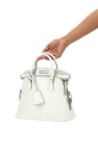 Shop Maison Margiela Women '5ac' Mini Handbag In White