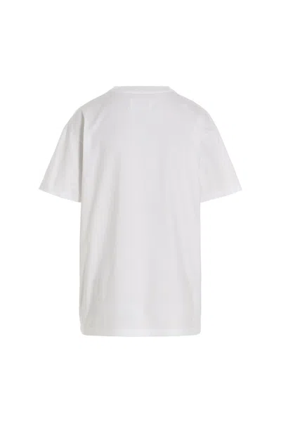 Shop Maison Margiela Women Logo T-shirt In White