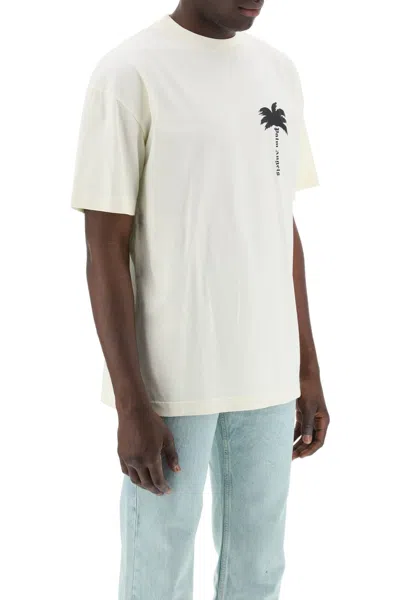 Shop Palm Angels Palm Tree Graphic T Men In Yellow