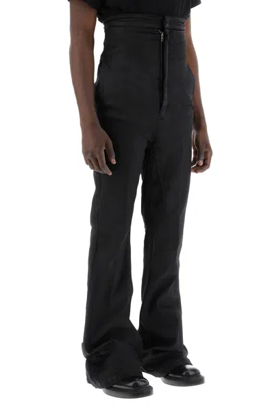 Shop Rick Owens High-waisted Bootcut Jeans With A Men In Black