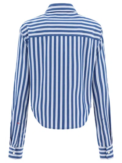 Shop Marni Striped Cropped Shirt