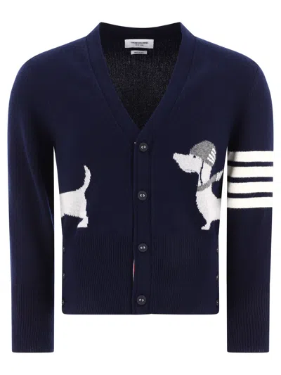 Shop Thom Browne "hector With Hats" Cardigan