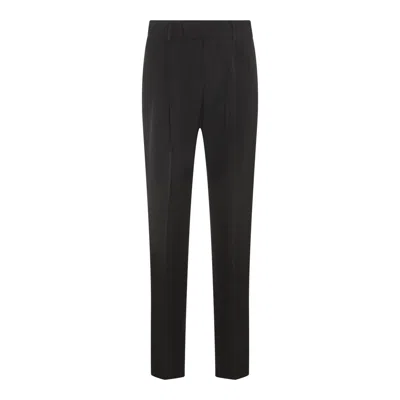 Shop Amiri Trousers In Stretch Limo
