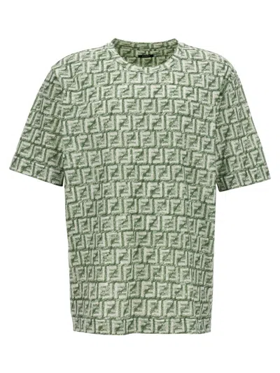 Shop Fendi 'ff' T-shirt In Green