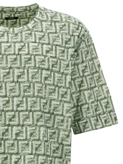Shop Fendi 'ff' T-shirt In Green