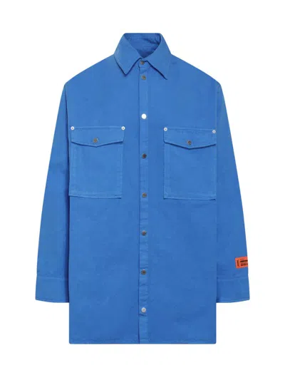 Shop Heron Preston Pocket Shirt In Blue