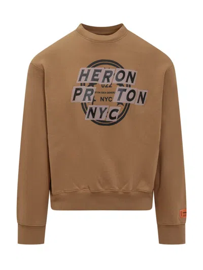 Shop Heron Preston Sweatshirt With Logo In Brown