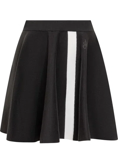 Shop Jw Anderson J.w. Anderson Skirt With Contrast Line. In Black