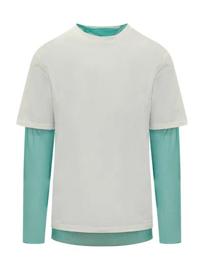 Shop Jil Sander Layered T-shirt In White