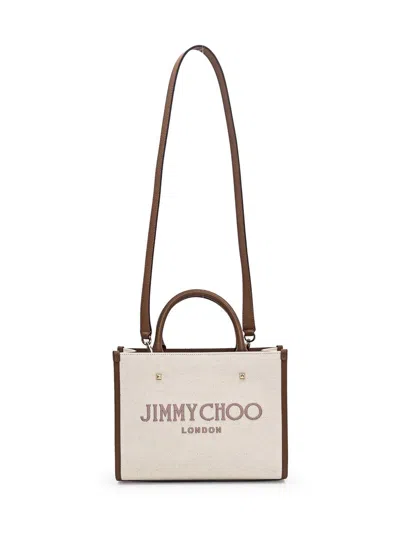Shop Jimmy Choo Avenue S Tote Bag In White