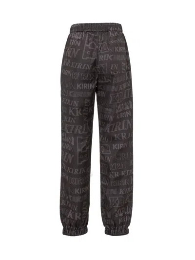 Shop Kirin Peggy Gou Pants With Print In Black