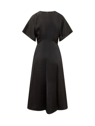 Shop Michael Kors Michael  Flutter Dress In Black