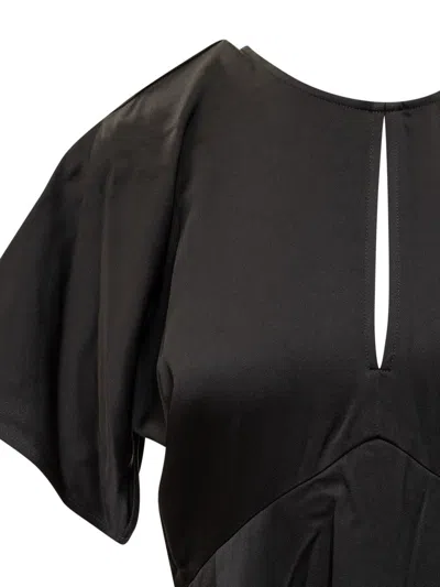 Shop Michael Kors Michael  Flutter Dress In Black