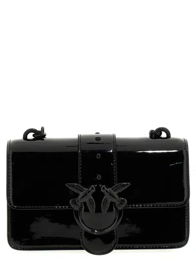 Shop Pinko 'love One Mini' Crossbody Bag In Black