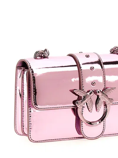 Shop Pinko 'love One Mini' Crossbody Bag In Purple