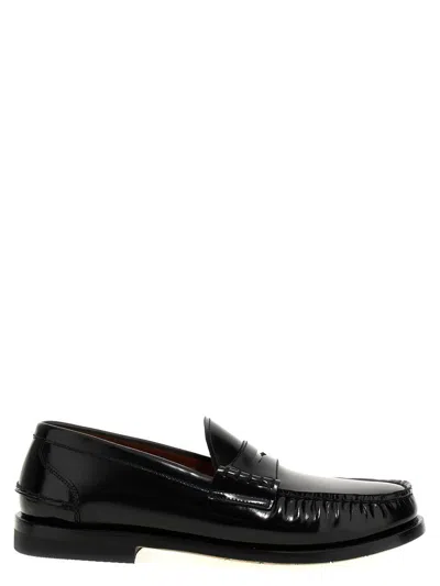 Shop Premiata 'tecno' Loafers In Black