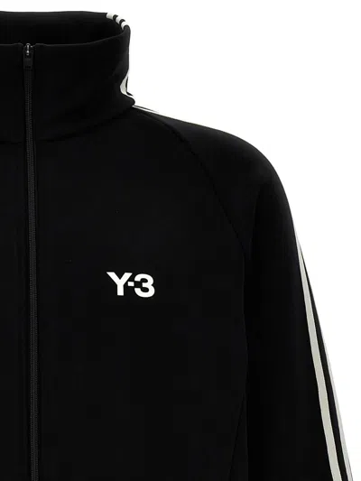 Shop Y-3 Adidas Contrast Band Sweatshirt In White/black