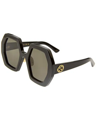 Shop Gucci Women's Gg0772s 55mm Sunglasses In Black