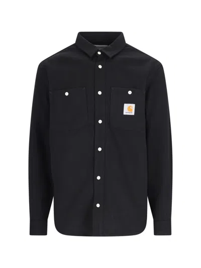 Shop Carhartt 'clink' Shirt In Black  