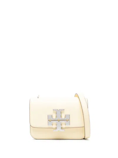 Shop Tory Burch `eleanor Pebbled` Small Convertible Shoulder Bag In Yellow