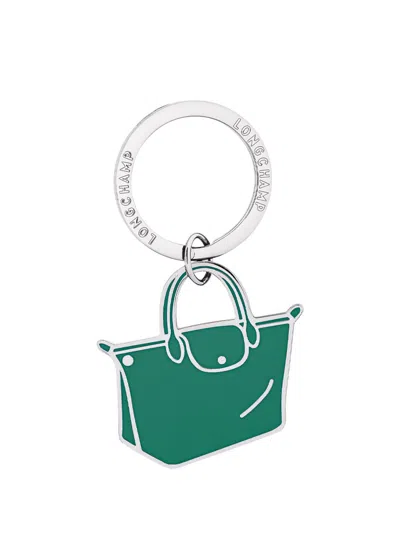 Shop Longchamp `le Pliage Xtra` Key Ring In Green