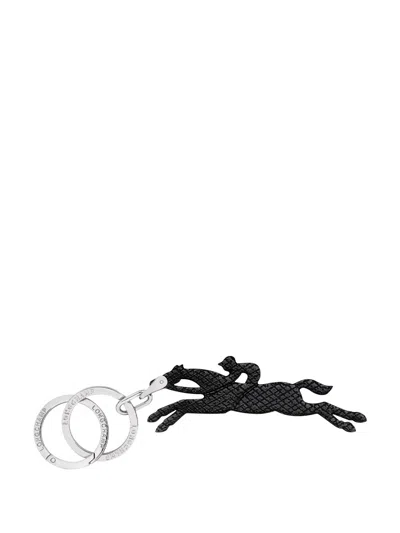 Shop Longchamp `le Pliage Original` Key Ring In Black  