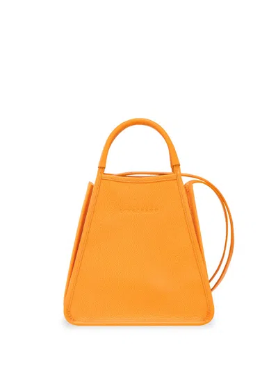 Shop Longchamp `le Foulonné` Small Handbag In Yellow