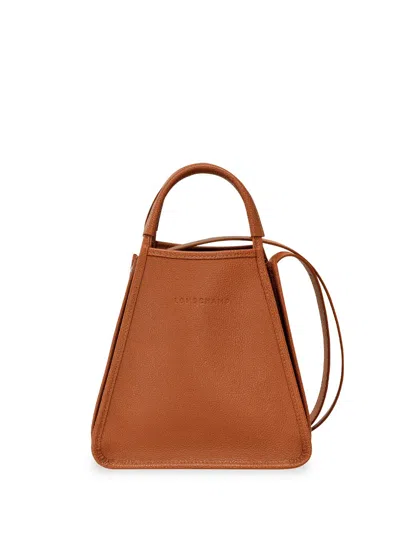 Shop Longchamp `le Foulonné` Small Handbag In Brown