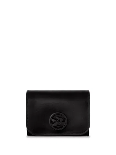 Shop Longchamp `box-trot Colors` Wallet In Black  