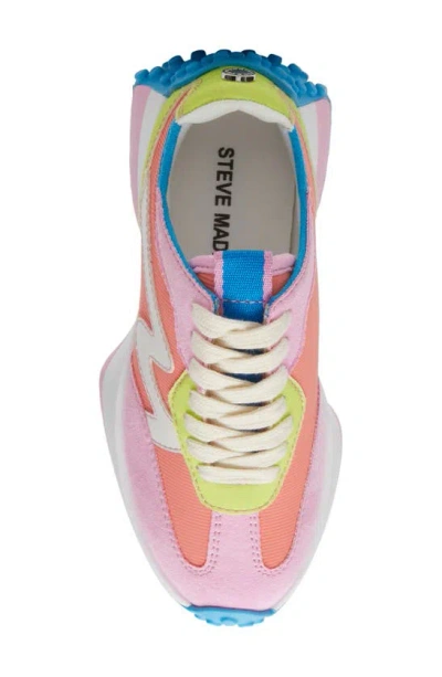 Shop Steve Madden Jcampo Sneaker In Bright Multi Pink