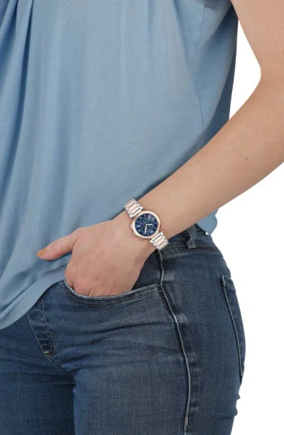 Shop Ferragamo Legacy Chronograph Bracelet Watch, 40mm In Two Tone