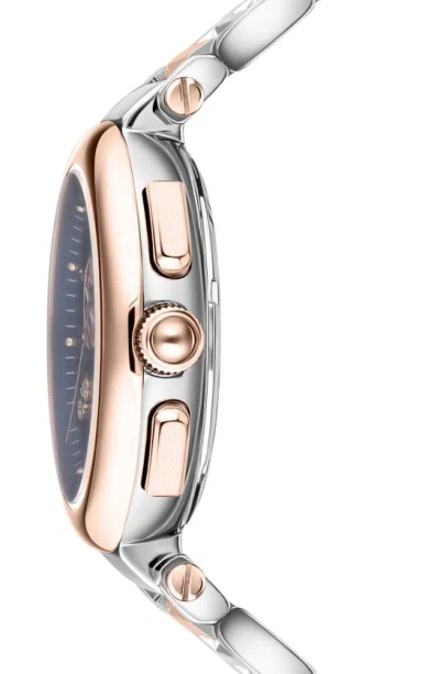 Ferragamo Legacy Chronograph Bracelet Watch, 40mm In Two Tone