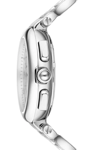 Shop Ferragamo Legacy Chronograph Bracelet Watch, 40mm In Stainless Steel