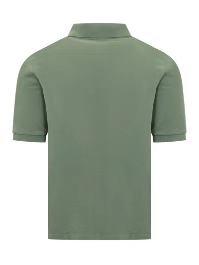 Shop Nick Fouquet Polo Shirt With Logo In Green