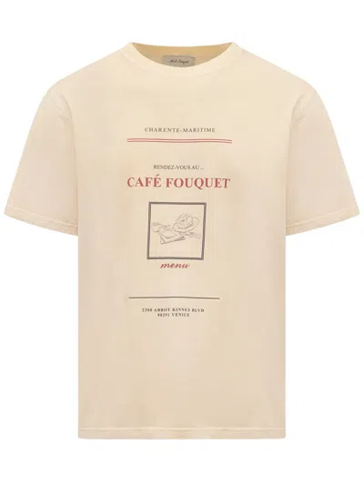 Shop Nick Fouquet T-shirt With Print In Beige