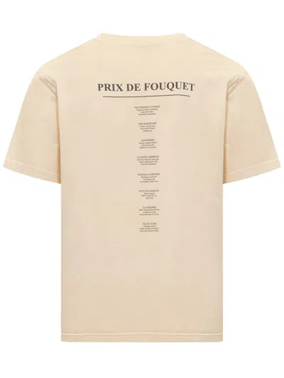 Shop Nick Fouquet T-shirt With Print In Beige