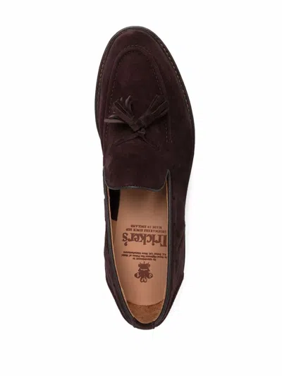 Shop Tricker's Elton Loafer Shoes In Brown