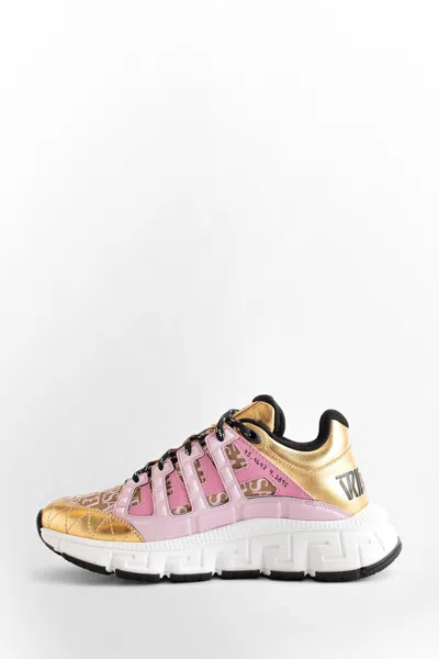 Shop Versace Sneakers In Multicolor