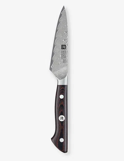 Zwilling J.a. Henckels Zwilling J.a Henckels Black Damascus Steel Tanrei Steel Paring Knife 10cm In Brown