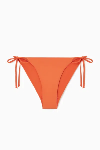 Shop Cos Tie-side Bikini Briefs In Orange