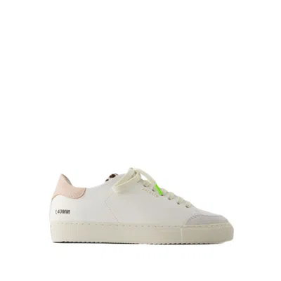 Shop Axel Arigato Clean 90 Triple Sneakers - Leather - White/pink/leopard In Grey