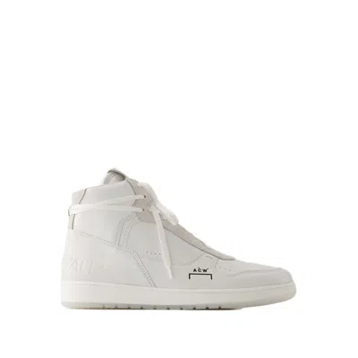 Shop A-cold-wall* Luol Hi Top Sneakers - Leather - White