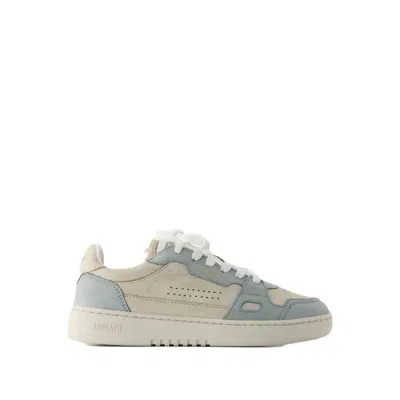 Shop Axel Arigato Dice Lo Sneakers - Leather - Beige/green In Grey