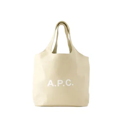 Shop Apc Ninon Tote Bag - Synthetic - Cream In Neutrals