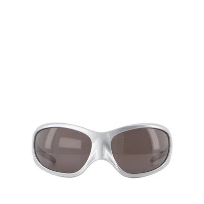 Shop Balenciaga Sunglasses - Acetate - Silver