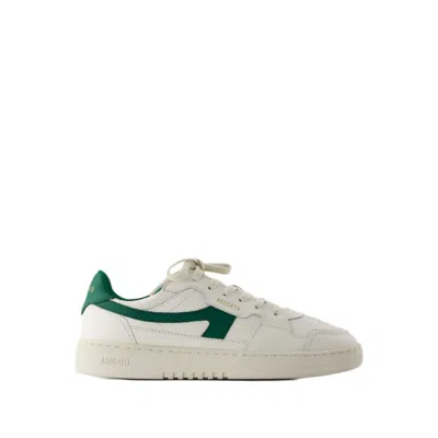 Shop Axel Arigato Dice A Sneakers - Leather - White/green In Neutrals