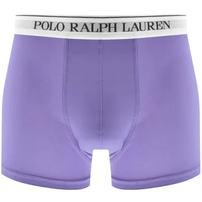Shop Ralph Lauren Underwear 3 Pack Trunks In Blue